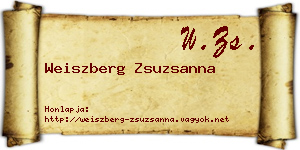 Weiszberg Zsuzsanna névjegykártya